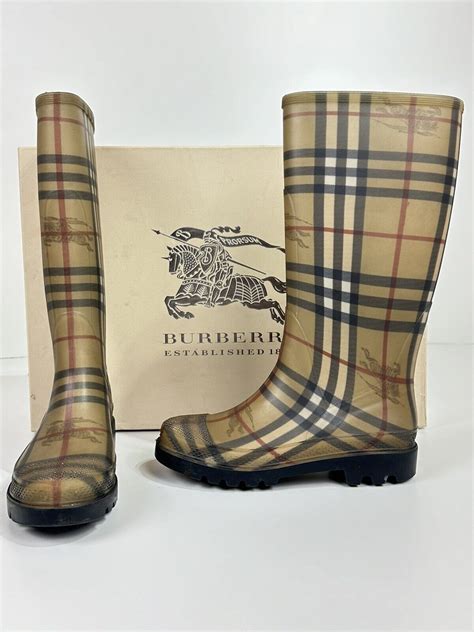 burberry women's rain jacket|Burberry haymarket rain boots.